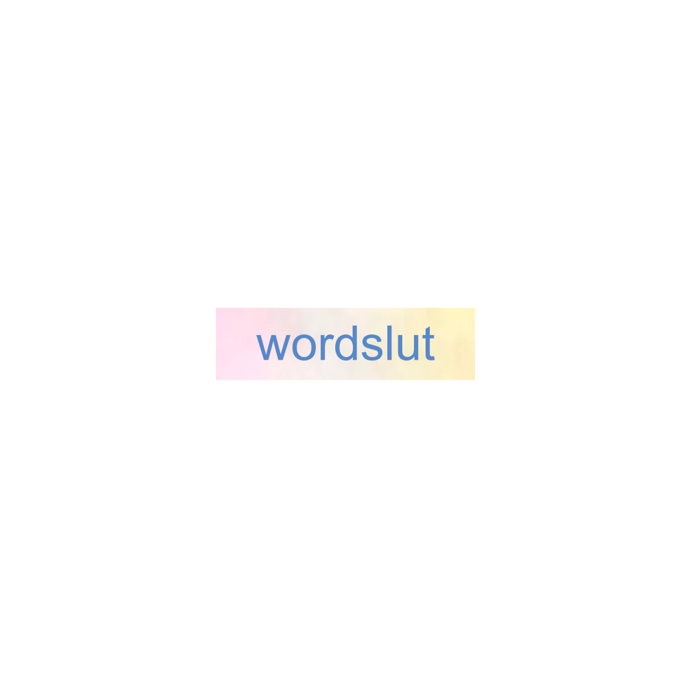 Wordslut Sticker