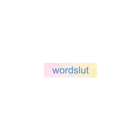 Wordslut Sticker